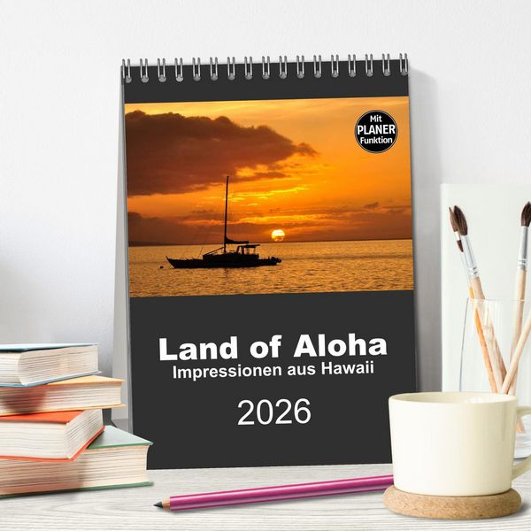Produktbild: Hawaii - Land of Aloha (Tischkalender 2026 DIN A5 hoch), CALVENDO Monatskalender