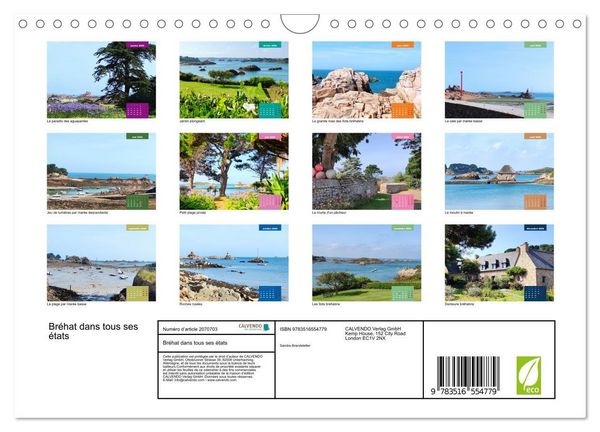 Produktbild: Br&eacute;hat dans tous ses &eacute;tats (Calendrier mural 2026 DIN A4 vertical), CALVENDO calendrier mensuel
