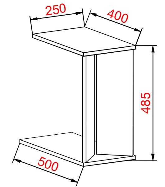 Produktbild: Holz Beistelltisch Couchtisch Sofatisch Nachto M