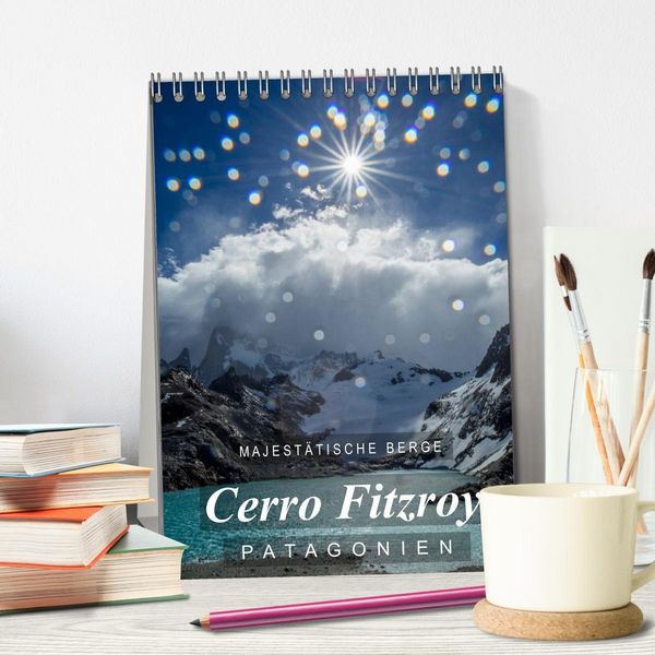 Produktbild: Majest&auml;tische Berge Cerro Fitzroy Patagonien (Tischkalender 2026 DIN A5 hoch), CALVENDO Monatskalender