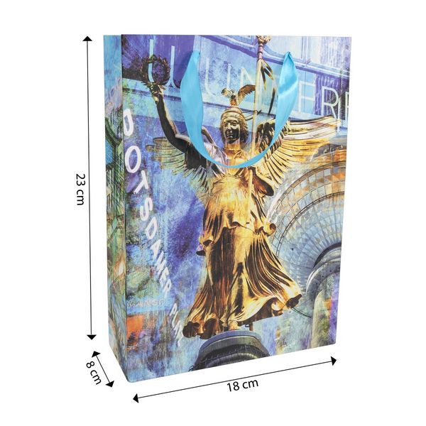 Produktbild: Idena Geschenktasche Berlin mehrfarbig 18x23x8cm