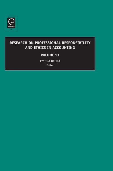 Produktbild: Research on Professional Responsibility and Ethics in Accounting