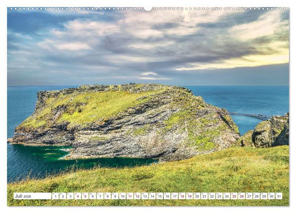 Produktbild: Cornwall - Malerische Landschaften mit grandiosen K&uuml;sten (Wandkalender 2026 DIN A2 quer), CALVENDO Monatskalender