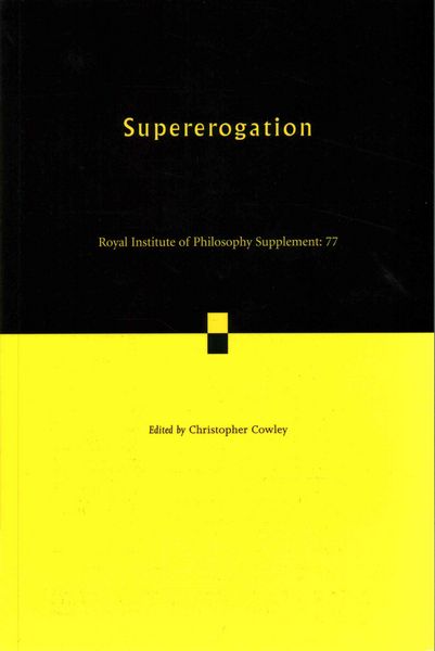 Produktbild: Supererogation