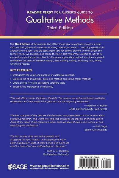 Produktbild: README FIRST for a User's Guide to Qualitative Methods