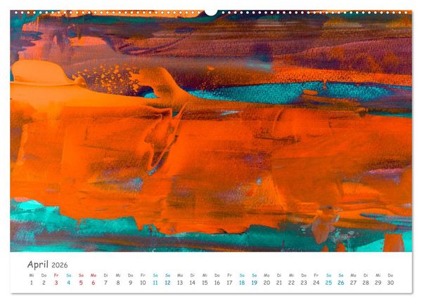 Produktbild: Colorpop - Joyful, abstract. multicolored (hochwertiger Premium Wandkalender 2026 DIN A2 quer), Kunstdruck in Hochglanz