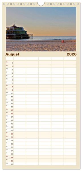 Produktbild: Familienplaner 2026 - Belgien - Grafschaft Flandern mit 5 Spalten (Wandkalender, 21 x 45 cm) CALVENDO