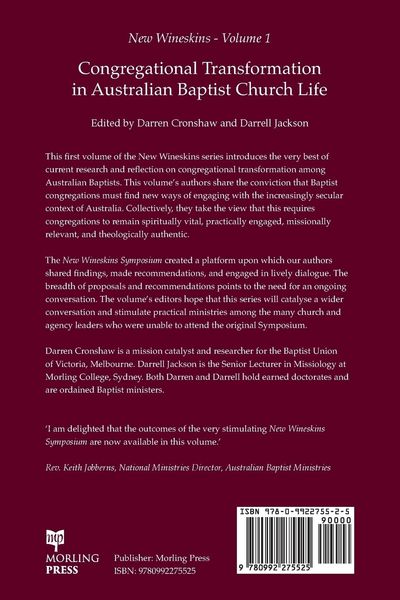 Produktbild: Congregational Transformation in Australian Baptist Church Life