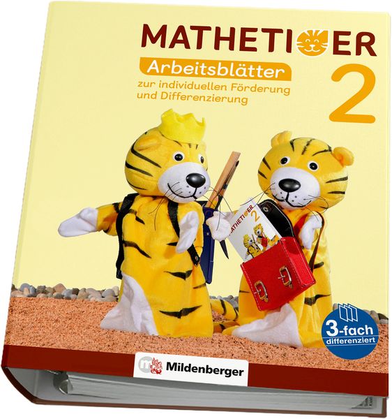Mathetiger 2 – Arbeitsblätter zur individuellen Förderung und Differenzierung, Zubehör von Thomas Laubis,Eva Schnitzer, Mildenberger Verlag GmbH,