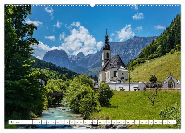 Produktbild: Bayern - Seen, Berge, Landschaft (Wandkalender 2026 DIN A2 quer), CALVENDO Monatskalender