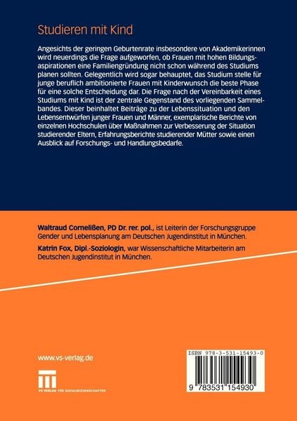 Produktbild: Studieren mit Kind