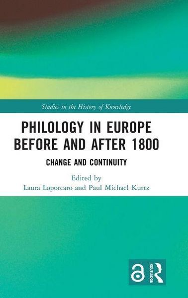 Produktbild: Philology in Europe before and after 1800