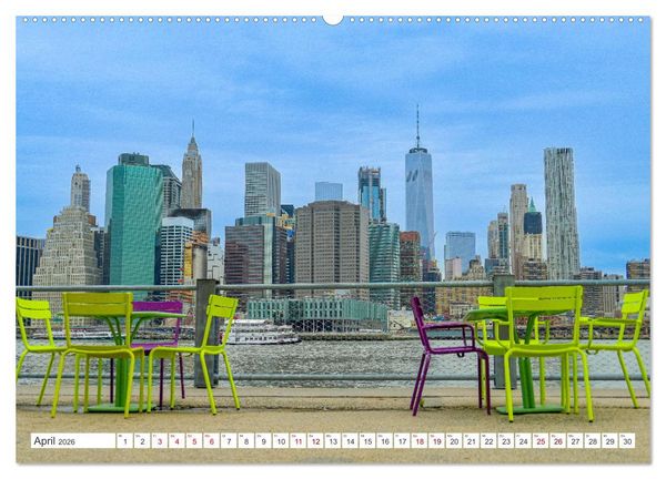 Produktbild: New York City Manhattan Perspektiven (Wandkalender 2026 DIN A2 quer), CALVENDO Monatskalender