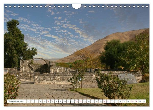 Produktbild: Biblische Orte in Israel mit Bibelstellen (Wandkalender 2027 DIN A4 quer), CALVENDO Monatskalender