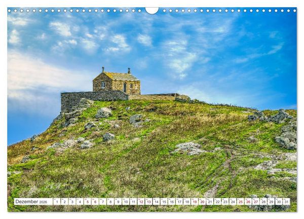 Produktbild: Cornwall - Malerische Landschaften mit grandiosen K&uuml;sten (Wandkalender 2026 DIN A3 quer), CALVENDO Monatskalender