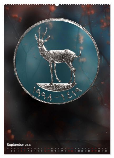 Produktbild: M&uuml;nzen - Geld aus aller Welt (hochwertiger Premium Wandkalender 2026 DIN A2 hoch), Kunstdruck in Hochglanz