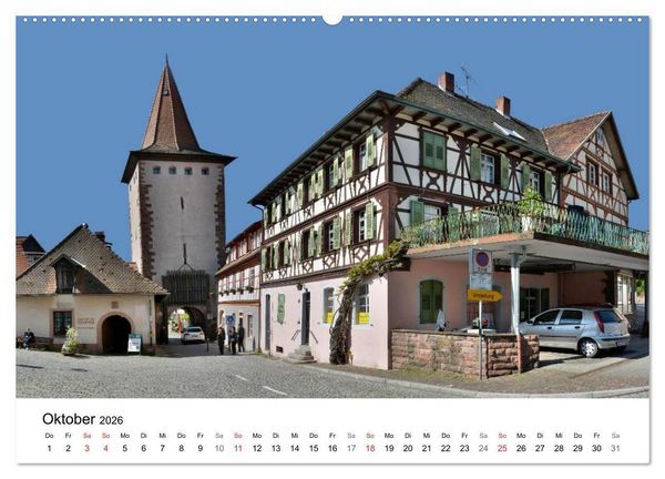 Produktbild: Gengenbach - romantisches Kleinod im Schwarzwald (hochwertiger Premium Wandkalender 2026 DIN A2 quer), Kunstdruck in Hochglanz