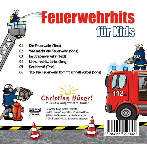 Produktbild: Feuerwehrhits f&uuml;r Kids