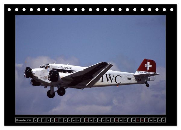 Produktbild: JU-AIR Ju-52 (Tischkalender 2026 DIN A5 quer), CALVENDO Monatskalender