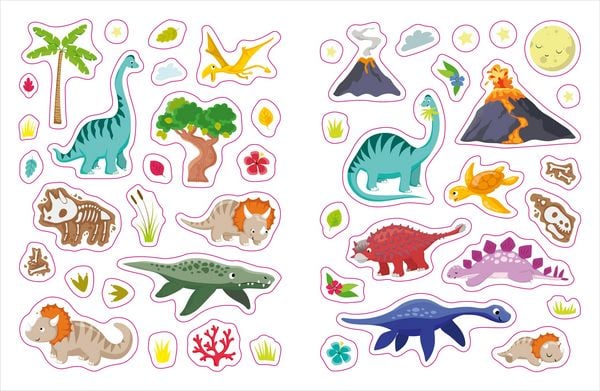Produktbild: Mein erstes Stickerheft. Dinos