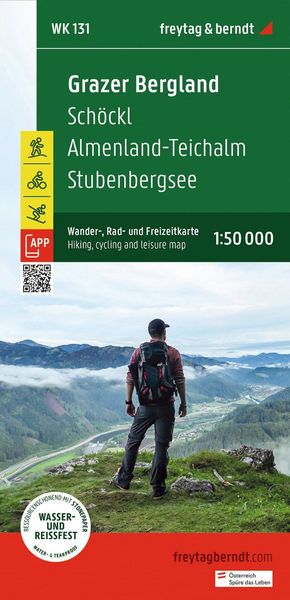 Produktbild: freytag & berndt Wanderkarte WK 131 Grazer Bergland, Sch&ouml;ckl - Almenland-Teichalm - Stubenbergsee 1:50.000