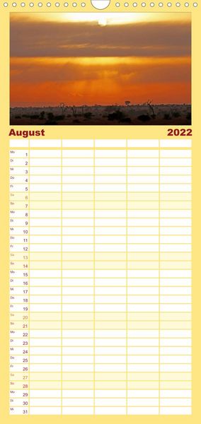 Produktbild: Familienplaner KR&Uuml;GER NATIONALPARK Afrikas Perle (Wandkalender 2022 , 21 cm x 45 cm, hoch)