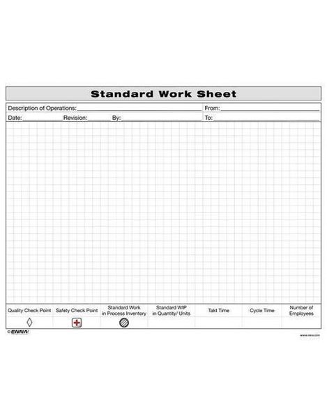 Produktbild: Enna: Standard Work Sheet