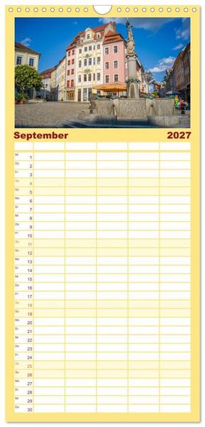 Produktbild: Familienplaner 2027 - Bautzen - Sorbisches Zentrum in der Oberlausitz mit 5 Spalten (Wandkalender, 21 x 45 cm) CALVENDO