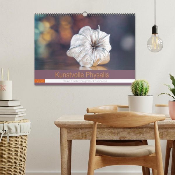 Produktbild: Kunstvolle Physalis-Kleine Frucht von gro&szlig;er Faszination (Wandkalender 2026 DIN A3 quer), CALVENDO Monatskalender