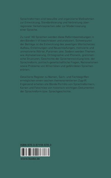 Produktbild: Language Reform &ndash; History and Future. Volume III