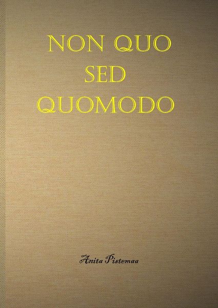 Produktbild: Non quo sed quomodo