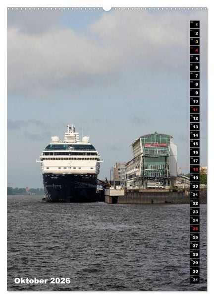 Produktbild: HAMBURG - Ansichten (Wandkalender 2026 DIN A2 hoch), CALVENDO Monatskalender