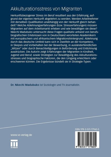 Produktbild: Akkulturationsstress von Migranten