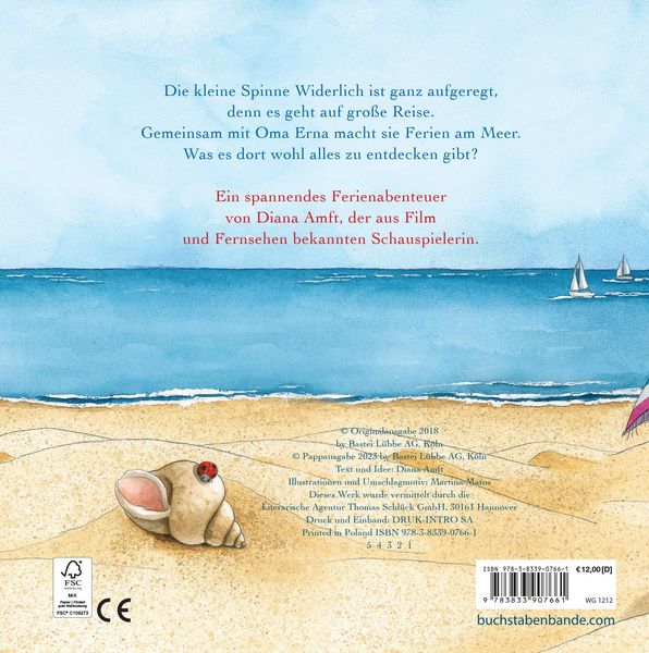 Produktbild: Die kleine Spinne Widerlich - Ausflug ans Meer (Pappbilderbuch)