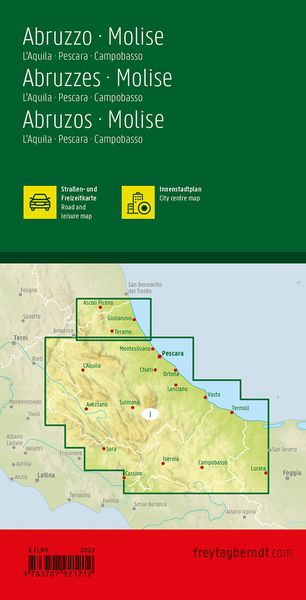 Produktbild: Freytag & berndt Stra&szlig;enkarte Abruzzen - Molise 1:150.000