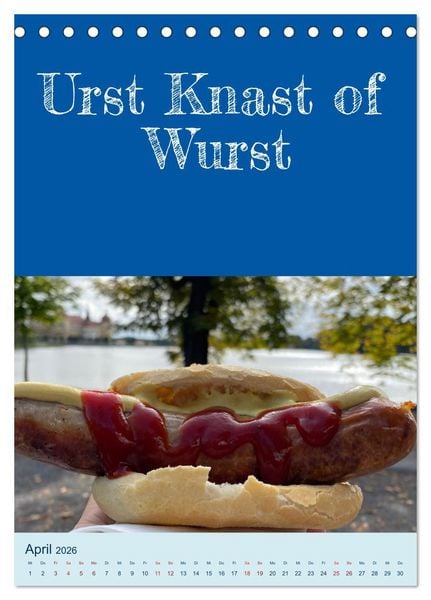 Produktbild: Ni schw&auml;bborn! Mundart und Dialekt Kalender Sachsen (Tischkalender 2026 DIN A5 hoch), CALVENDO Monatskalender