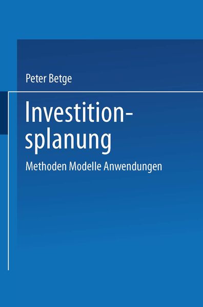 Produktbild: Investitionsplanung