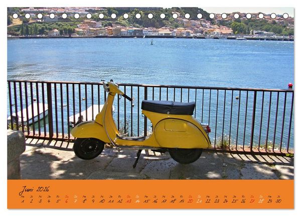 Produktbild: Vespa Liebe (Tischkalender 2026 DIN A5 quer), CALVENDO Monatskalender