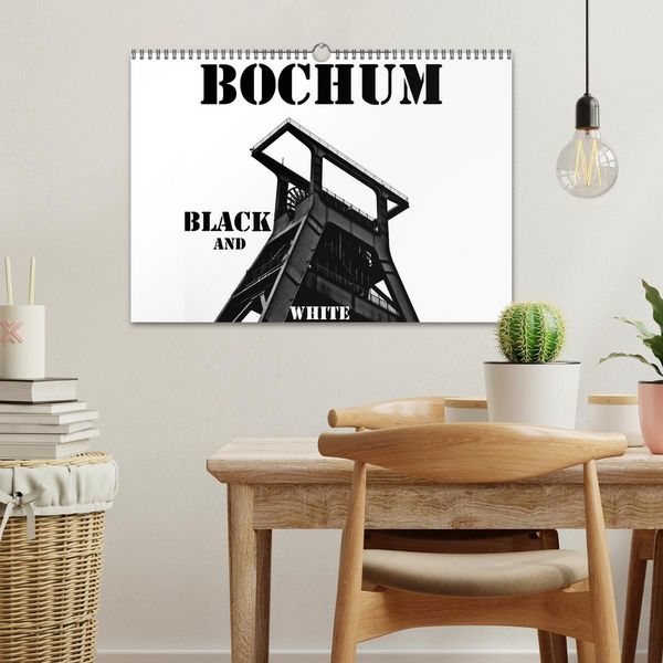 Produktbild: Bochum Black and White (Wandkalender 2026 DIN A3 quer), CALVENDO Monatskalender