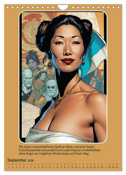 Produktbild: Starke Frauen im Comicbook-Stil (Wandkalender 2026 DIN A4 hoch), CALVENDO Monatskalender