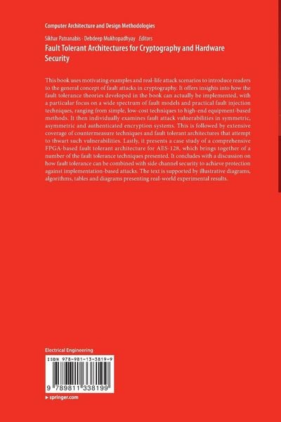 Produktbild: Fault Tolerant Architectures for Cryptography and Hardware Security