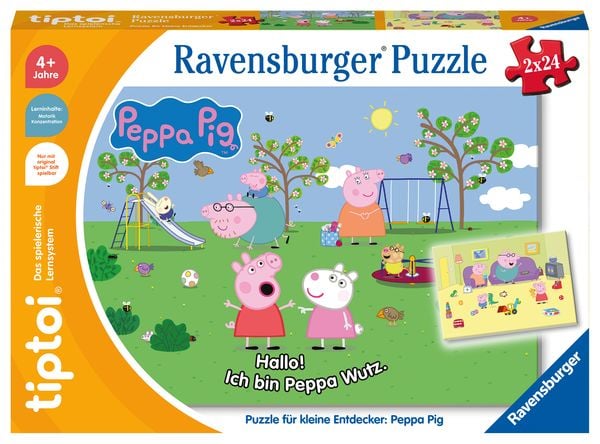 Ravensburger - tiptoi Puzzle für kleine Entdecker: Peppa Pig, 24 Teile