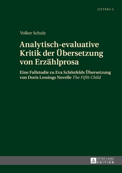 Produktbild: Analytisch-evaluative Kritik der &Uuml;bersetzung von Erz&auml;hlprosa