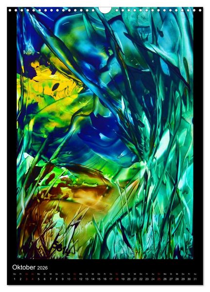 Produktbild: Wachs-Mal-ART encaustic (Wandkalender 2026 DIN A3 hoch), CALVENDO Monatskalender