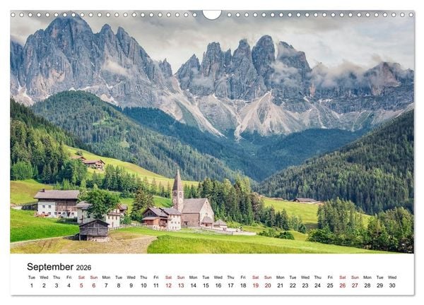 Produktbild: Dazzling Italy (Wall Calendar 2026 DIN A3 landscape), CALVENDO 12 Month Wall Calendar