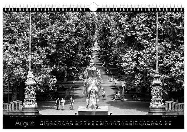 Produktbild: Kalender Dresden schwarz / wei&szlig; 2027