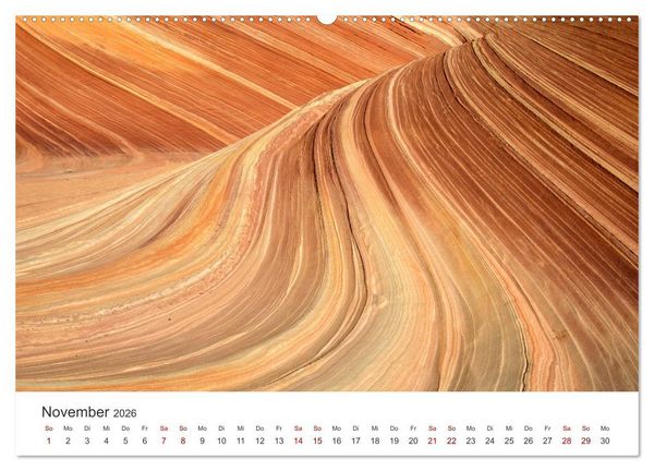 Produktbild: Paria Canyon - The Wave Naturwunder (Wandkalender 2026 DIN A2 quer), CALVENDO Monatskalender