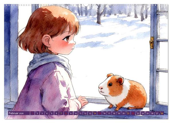 Produktbild: Manga-Momente (hochwertiger Premium Wandkalender 2026 DIN A2 quer), Kunstdruck in Hochglanz
