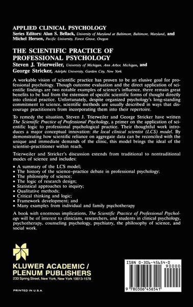 Produktbild: The Scientific Practice of Professional Psychology