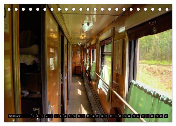 Produktbild: Der Transsibirische Eisenbahn Kalender (Tischkalender 2026 DIN A5 quer), CALVENDO Monatskalender